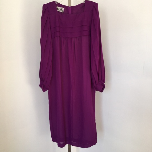 Monica Richards Vintage Pleated Dress. - Picture 1 of 4